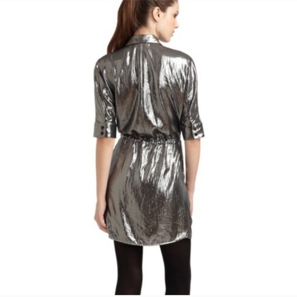 BCBGMaxAzria Dresses & Skirts - BCBGmaxazria GUNMETAL DRESS EUC